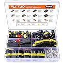 Flytuo 352PCS Automotive Waterproof Car Electrical Wire Connectors Plug Kit, 1/2/3/4 Male and Female Pin Connectors for Motorcycle, Truck, Car, Boats, Scooter