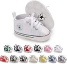 Baby Infant Classic Canvas Baby Shoes Boy/ Girl Soft Sole Size 0-18 Months