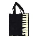 Hot Fashion Black Piano Keys Music Handbag Bag Shopping Bag Handbag