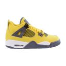 Jordan 4 Retro Lightning (GS) Big Kids' Shoes Tour Yellow-White 408452-700
