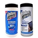 Endust For Electronics Screen Cleaner Wipes, Electronics Surface Cleaning Wipes, For Tablet, E-Reader, Monitor, Laptop, Phone, TV, GPS, Pre-Moistened, Alcohol & Ammonia Free, 140 Count (Pack of 2)