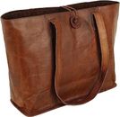 Handmade Genuine Brown Leather Women Vintage Tote Shoulder Handmade Purse Bag
