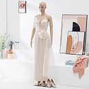 FDW Female Mannequin 69 Inches Mannequin Torso Adjustable Dress Form Mannequin Stand Sewing Mannequin Mannequin Body Dress Model Full Body Plastic Detachable Mannequin Stand Display Mannequin Head