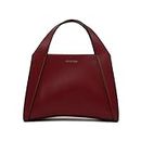 Miraggio Risa Top-Handle Satchel Handbag for Women with Detachable & Adjustable Sling Strap (Wine)