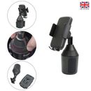 Universal Car Cup Holder Stand Cradle Adjustable 360 Degree Cell Phone Mount UK