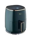 Pigeon Healthifry Digital Air Fryer, 360° High Speed Air Circulation Technology 1200 W with Non-Stick 4.2 L Basket - Green