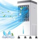 Portable Air Conditioners, Evaporative Air Conditioner for Room [40H], Portable ac Unit with 2 Gallon Water Tank & 3 Speeds, Personal Air Cooler with Remote Control, Fast Cooling for Room Home Office