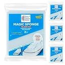 Magic Eraser Sponge for Walls – Magic Sponge for Stain & Mark Removal – White Magic Sponges for Cleaning Walls – Magic Cleaning Pad for Kitchen Household Cleaning – Melamine Sponge Pack of 8