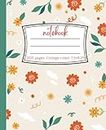 Cute Floral Notebook: A Friendly, Sunny Journal For Organizers, With 200 College Ruled Pages
