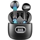 Wireless Earbuds, Bluetooth 5.3 Headphones HiFi Stereo Bluetooth Earphones with 4 ENC Mic, in-Ear Headphones Noise Cancelling, IP7 Waterproof, LED Display USB-C Ear Buds for Smart Phone Laptop Sports