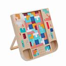Wooden Tetris Puzzle Board Games for Kids,STEM Tangram Puzzle,Educational Games