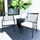 Outdoor Dining Chairs Set of 2 Patio Chair Garden Funitures Armchair w/ Cushion
