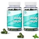 Body Magic Chlorophyll Capsules,Chlorophyll Deodorizing Supplement, for Feminine Hygiene & Care,Body Odor Control,Energy Boost, Immune & Digestion Support