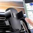 Phone Holder Car, Air Vent Car Phone Holder Mount【One Touch Auto Clamping】 Upgraded Hook Clip, Handsfree Cell Phone Holder Car Stand Cradles for iPhone 15 14 13 Pro Max Samsung, Google & All Mobiles