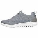 Propét Women's TravelActiv Sneakers Casual Lace-Up Shoes, Silver, 10 X-Wide, Silver, 10 X-Wide