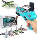 Kids Flying Airplane Toy for 4-8 Years Kids Toys for Kids Ages 4-8 Airplane with Foam Plane, Boys Age 4-8 with One-Click Ejection Airplane Game, Gifts for 4-8 Years Old Boys (Multicolor)