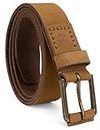 Timberland Men's Leather Big-Tall 40 mm Pull Up Belt (Wheat, 46)