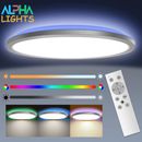 RGB Backlight Round Close to Ceiling Lamp, Light for Bedroom , Living Room