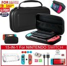 15 in 1 Nintendo Switch Travel Case EVA Hard Bag + Screen Protector