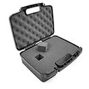 CASEMATIX 12" Customizable Foam Case for Portable Electronics - Hard Carrying Case with Pre-Diced Foam Interior for Use As Pico Projector Case, Microphone Case, Recorder Case and More