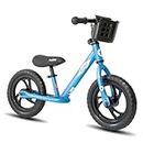 JOYSTAR 12 Inch Balance Bike for Boys Girls 18months-5 Years Old 12" Push Bicycle Toddler Balance Bike Gift Bike for Boys Girls Blue