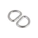Metal D Ring 0.51"(13mm) D-Rings Buckle for Hardware DIY Silver Tone 150pcs