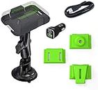 ZOLEO Universal Mount Accessory Kit Including RAM Twist-Lock Suction Cup Mount, DC Car Charger with USB Cable, and 3 Inserts –Belt Clip, Strap Infill Connector, and Camera Tripod Mount