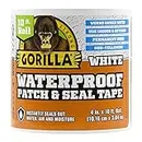 Gorilla Waterproof Patch & Seal Tape 4" x 10' White, (Pack of 1)