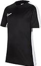 Nike Unisex Kids Short-Sleeve Soccer Top Y Nk DF Acd23 Top SS, Black/White/White, DR1343-010, XL