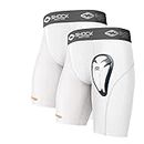 Shock Doctor (2 Pack) Compression Shorts Briefs with Bio-Flex Protective Cup. Men’s/Youth Baseball, Hockey, Lacrosse etc
