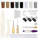 35 Pieces Bookbinding Kit Starter Tools Set for DIY Bookbinding Crafts and Sewing Supplies.