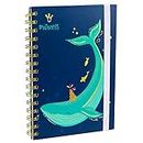 Notebook Wirebound Spiral Notebooks Lined Hardback Note Book Ruled Journal Notepads 160 Pages