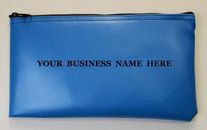 Personalized Business Bank Deposit Bag Printed Custom Vinyl Money Bag Zipper $