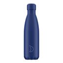 Bottiglia acqua acciaio inox riutilizzabile Chillys 500 ml | blu opaco | B500MAABL