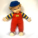 Muñeca vintage My Buddy Playskool 22" 1991 cabello rubio ojos azules con sombrero