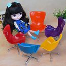 1/6 Dolls House Meubles Miniatures Swan Chair Chaise de Bureau pour pour