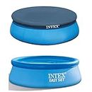 Intex Easy Set 8' x 30" Inflatable Round Swimming Pool with Protective Cover