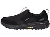 Skechers Men's Go Walk Outdoor-Athletic Slip-on Trail Hiking Shoes with Air Cooled Memory Foam Sneaker, Black, 11 US