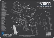 Cerus Gear 3mm Promats 12"x17" Kimber 1911 Pro/comp Char Grey HMKIM1911SCHGRY
