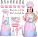 Children’s Cooking And Baking 34-Pcs for girls Dress Up Chef Career Role Play