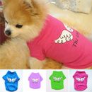Pet Dog T-shirt HOT SALE Pet Clothes Cat Vest Solid Color Dog Accessories XS-L