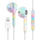 VUNAKE for iPhone Earphones Wired Headphones Earbuds for iPhone 14 Pro Max/13/12/11/X/8 with Microphone Volume Control Heavy Bass Stereo Noise Canceling In Ear Headphones Compatible with iPad,iPhone