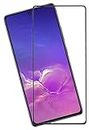 Gorilion | For Samsung Galaxy S10 Lite | Tempered Glass Screen Protector Guard | Full Glue Curved Tempered Glass | Bubble Free Installation | Gorilla - Black