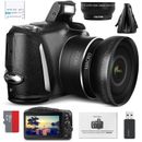 NBD 4K Digital Cameras 48MP 16X 3'' Point and Shoot Vlogging Camera Photography