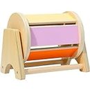 Montessori Mama Spinning Rainbow Drum: Montessori Toys for Babies 0-6 Months Wood-Constructed Educational Montessori Baby Toys for Babies 6-12 Months with Sensory Audible Bells