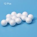 12Pcs 5" White Polystyrene Foam Solid Balls for Art and Party Decorations