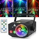 Party Lights, Disco Ball Lights,Dj Disco Lights,Rave Lights Stage Light Strobe Lights Laser Lights Sound Activated with Remote Control for Xmas Club Bar Parties Holiday Dance Christmas Birthday…