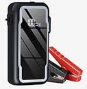 PowerPulse Pro Portable Jump Starter – 6000mAh High-Capacity Battery Booster, Multi-Function Car Battery Charger, Compact Jump Box with Integrated Flashlight, Essential for Vehicle Emergency Kit