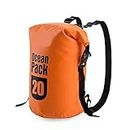 Gison 20L Outdoor Ocean Pack Waterproof Dry Bag Sack Storage Bag Organizer for Traveling-Multi Color