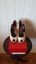 Christian Lacroix Chaussures Hi Peep Platform Bow Calf Beige 12cms heel  Size 38